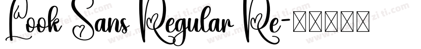 Look Sans Regular Re字体转换